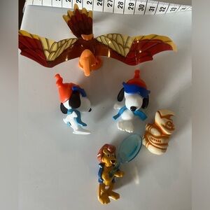 Random vintage McDonald’s meal toys and kinder egg surprises